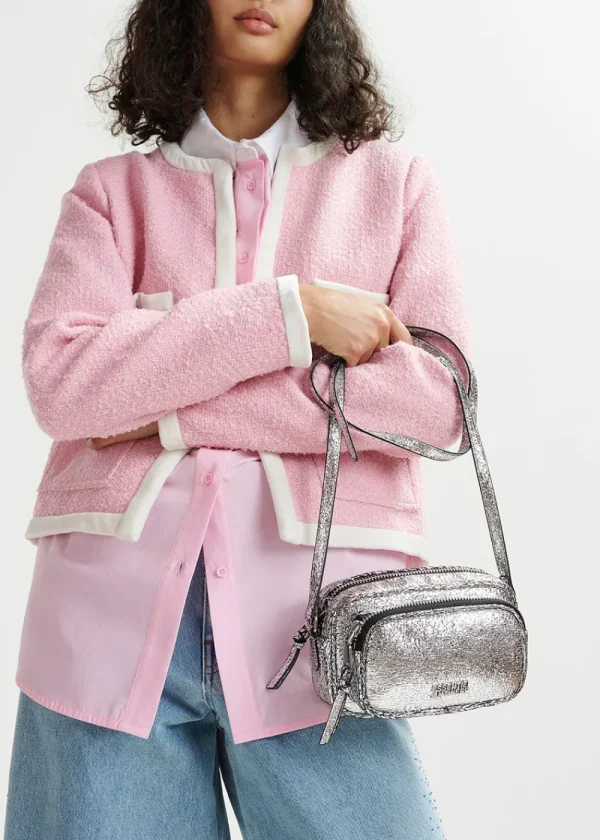 Essentiel Antwerp Hamen Metallic Shoulder Bag - Silver | Bags