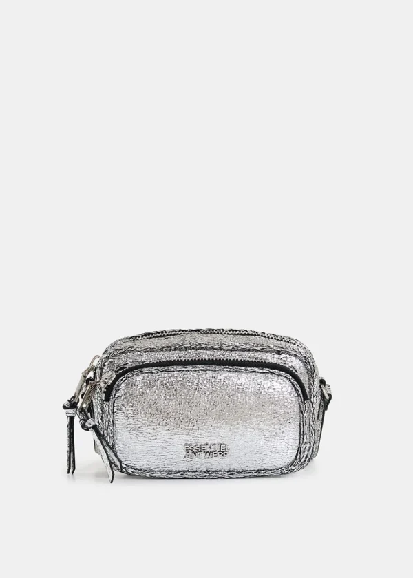 Essentiel Antwerp Hamen Metallic Shoulder Bag - Silver | Bags