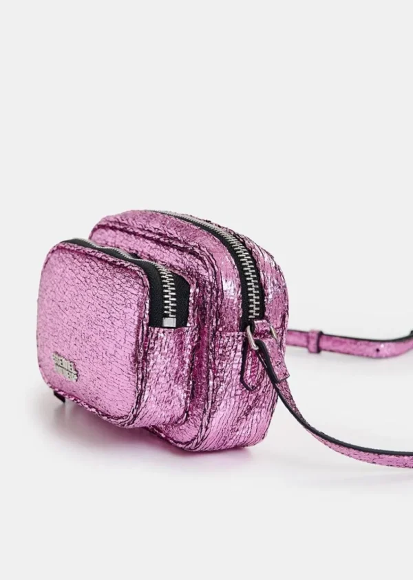 Essentiel Antwerp Hamen Metallic Shoulder Bag - Pink | Bags