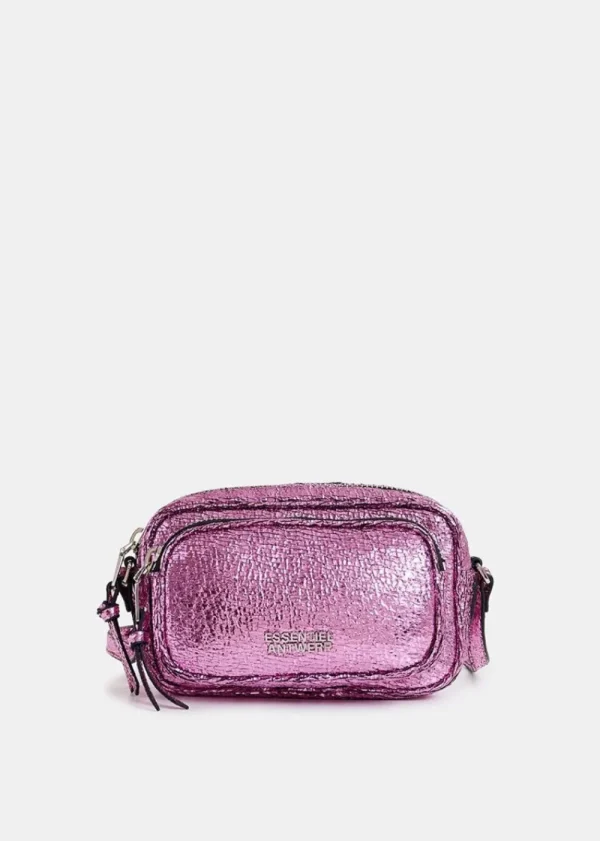 Essentiel Antwerp Hamen Metallic Shoulder Bag - Pink | Bags