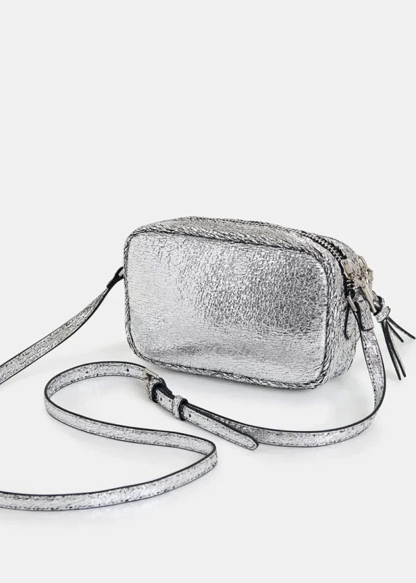 Essentiel Antwerp Hamen Metallic Shoulder Bag - Silver | Bags