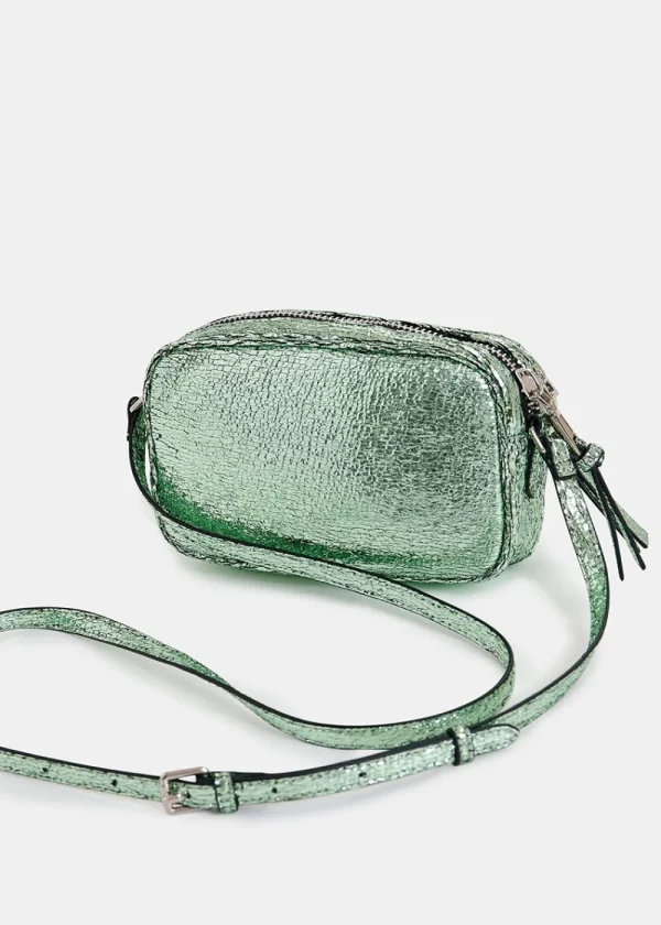 Essentiel Antwerp Hamen Metallic Shoulder Bag - Green | Bags