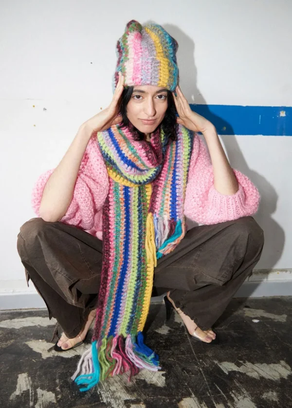 Dawn X Dare Hand Knit Scarf | Knitwear