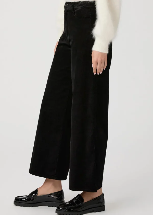Paige Harper Ankle Wide Leg Jean - Black | Jeans