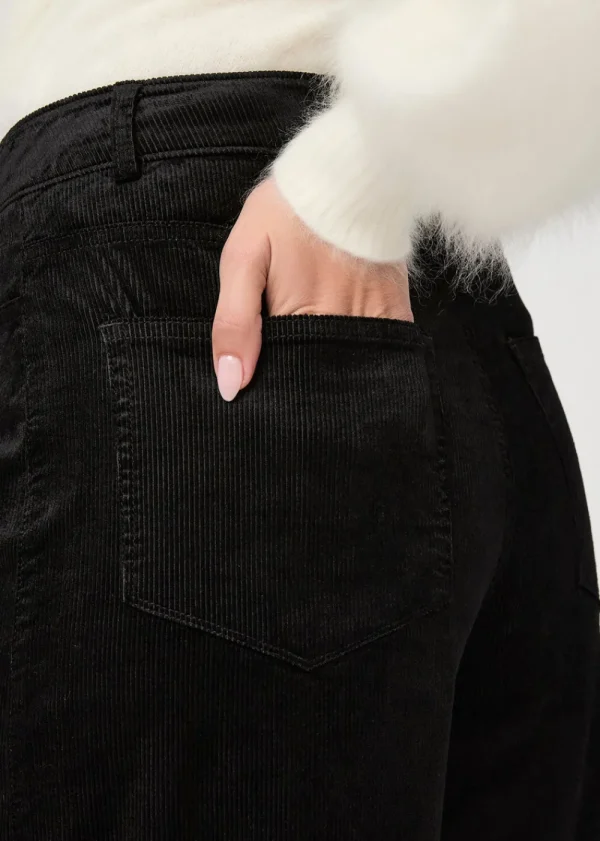 Paige Harper Ankle Wide Leg Jean - Black | Jeans