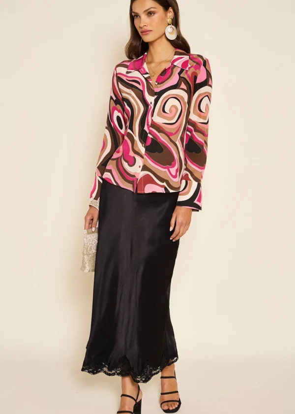 Rixo Havan Silk Shirt | Tops