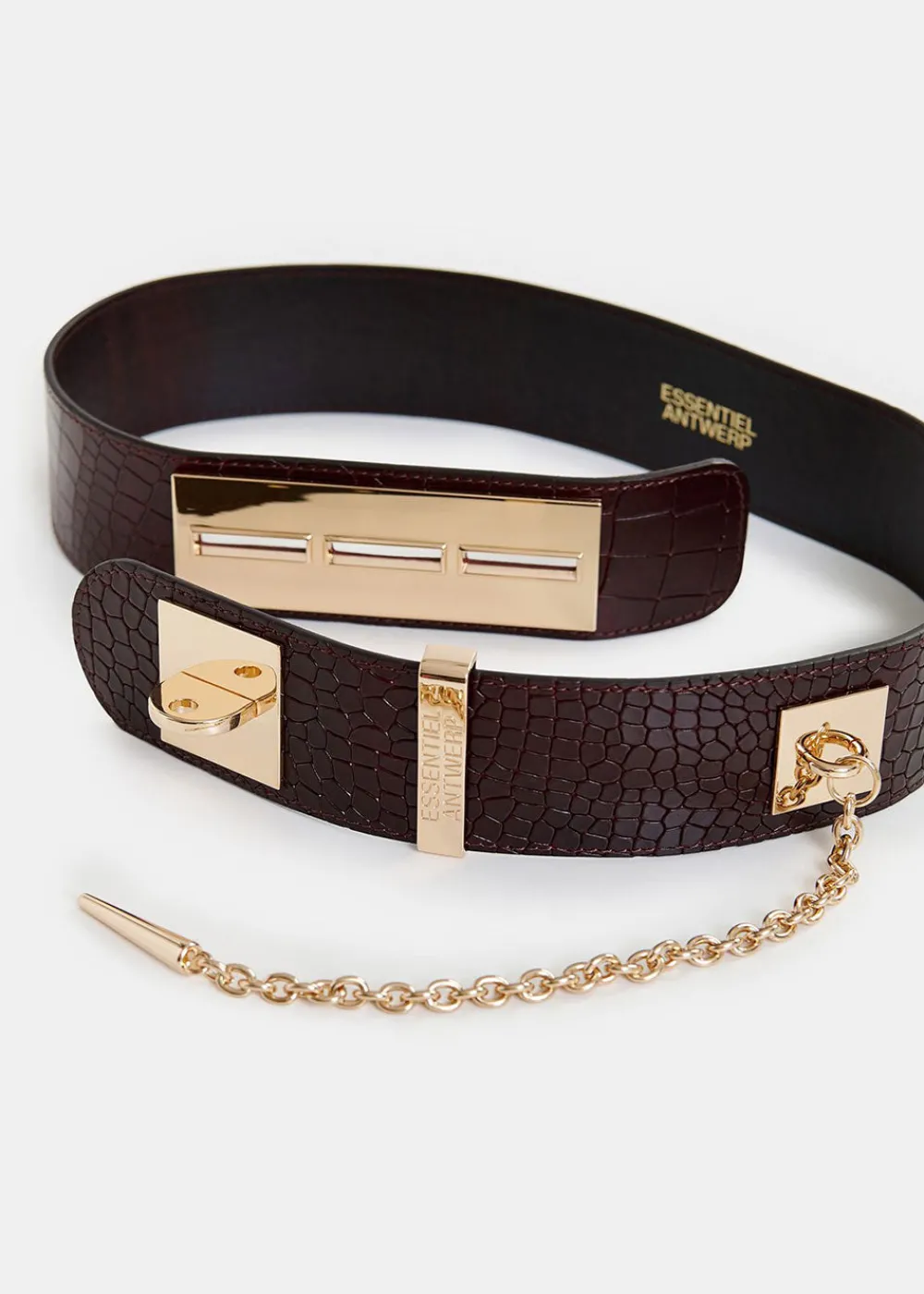 havannah_belt__dark_brown_3.webp Essentiel Antwerp Havannah Belt - Dark Brown | Belts