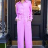 Essentiel Antwerp Healthy Lilac Wide-Leg Pants | Trousers