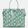 Essentiel Antwerp Hegan Snake Print Shopper Bag | Bags