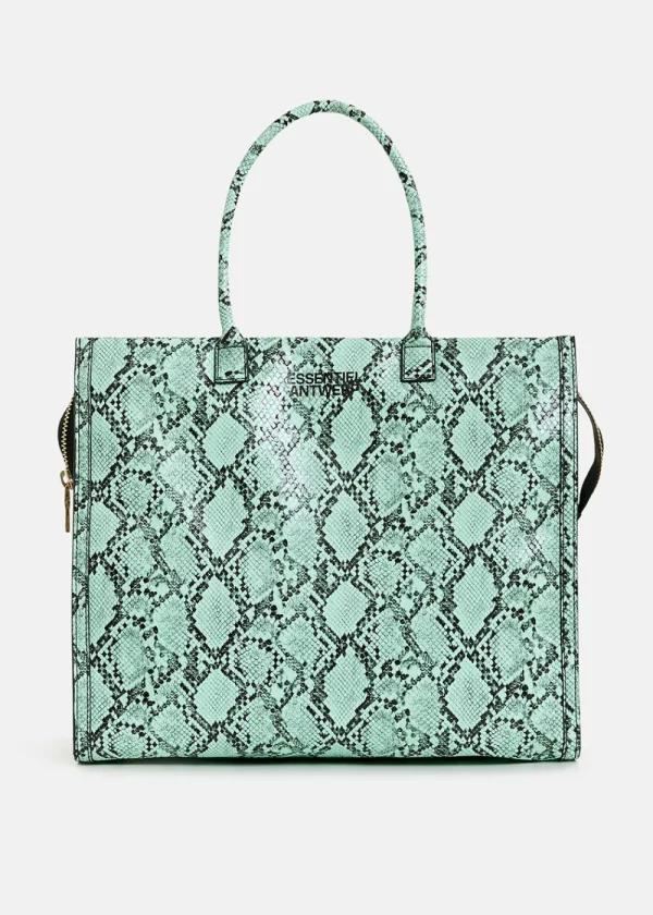 Essentiel Antwerp Hegan Snake Print Shopper Bag | Bags