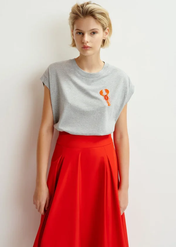 Essentiel Antwerp Hobster T-Shirt - Grey | Tops