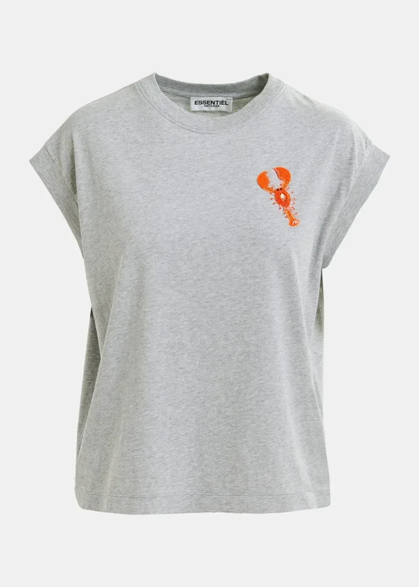 Essentiel Antwerp Hobster T-Shirt - Grey | Tops