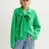 Essentiel Antwerp Hoops Stitch Knit - Green | Knitwear