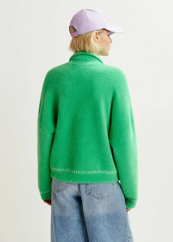 Essentiel Antwerp Hoops Stitch Knit - Green | Knitwear
