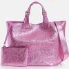 Essentiel Antwerp Hurry Metallic Shopper Bag - Pink | Bags