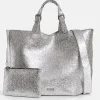 Essentiel Antwerp Hurry Metallic Shopper Bag - Silver | Bags