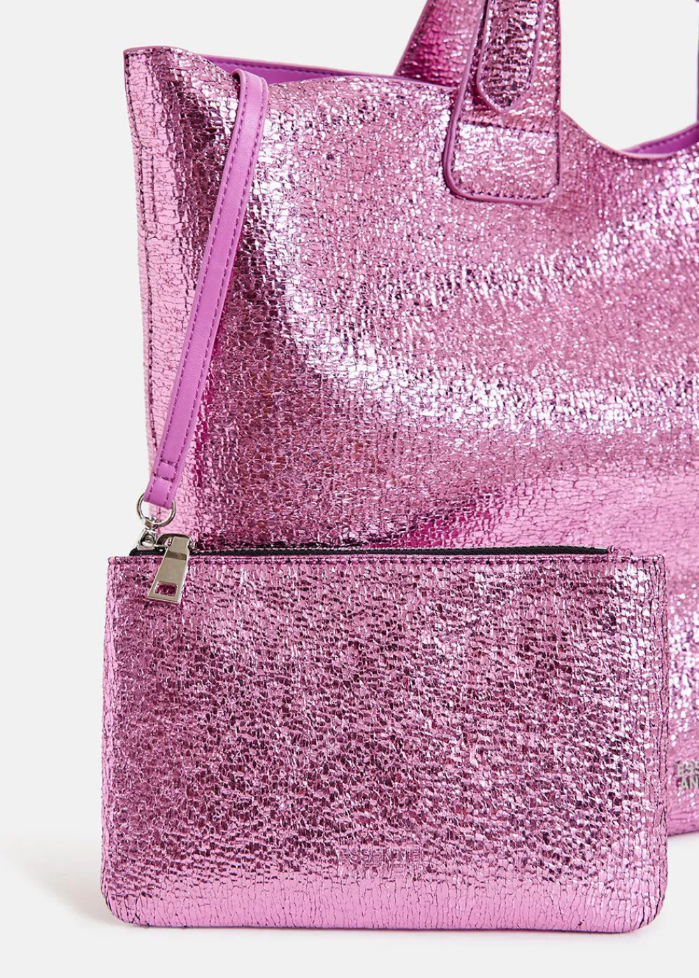 hurry_metallic_shopper_ba_4-1.webp Essentiel Antwerp Hurry Metallic Shopper Bag - Pink | Bags