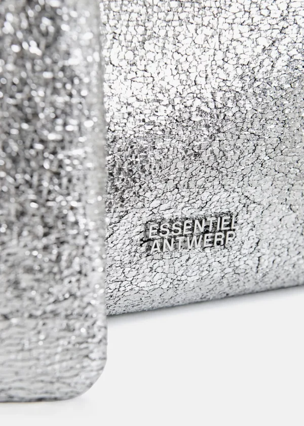 Essentiel Antwerp Hurry Metallic Shopper Bag - Silver | Bags
