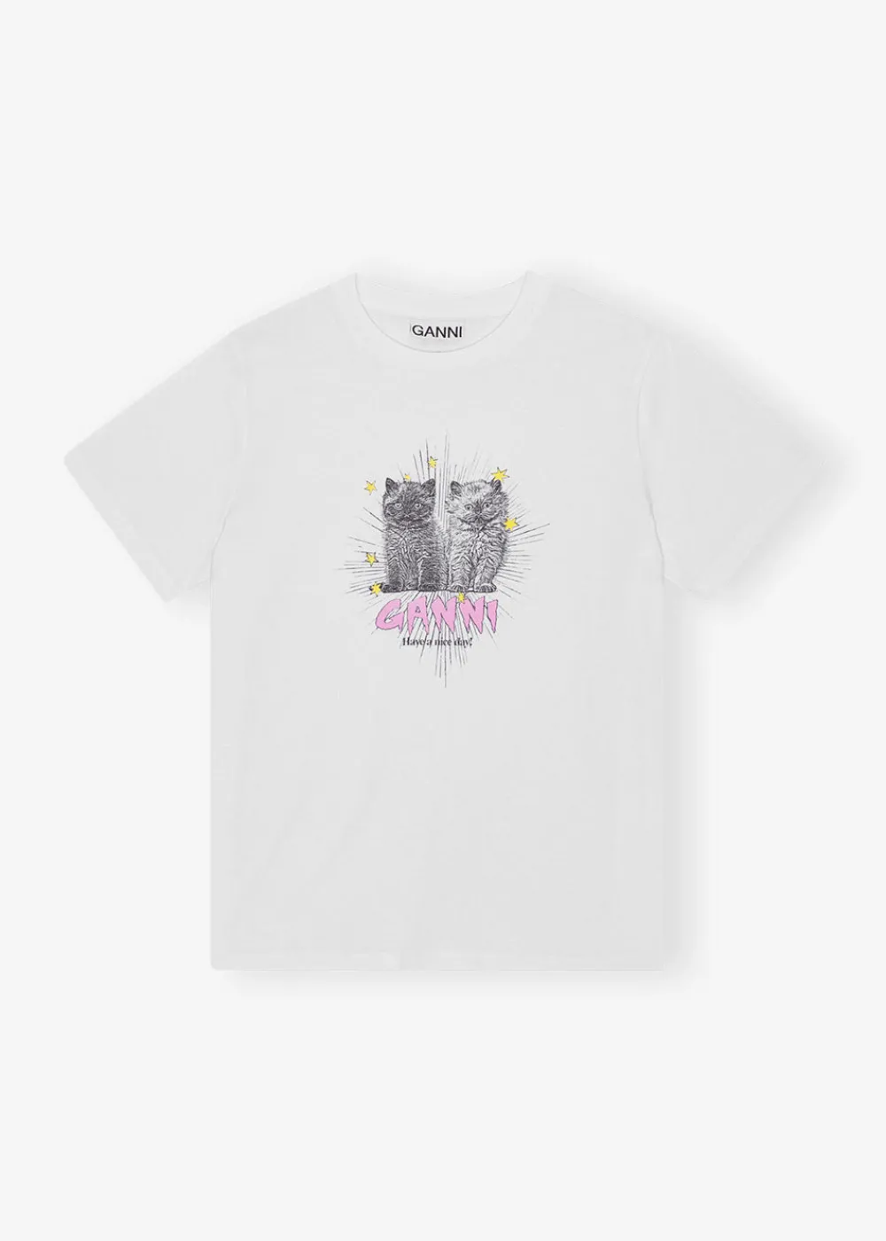 jersey_kittens_relaxed_ts_4.webp GANNI Jersey Kittens Relaxed T-shirt | Tops