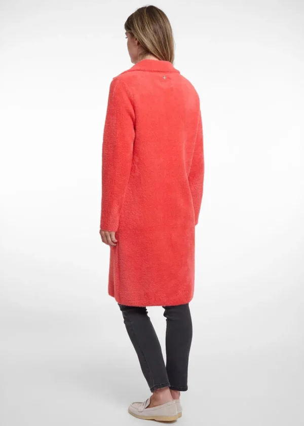 Rino & Pelle Kee Cardigan - Hot Coral | Coats & Jackets