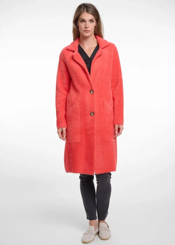 Rino & Pelle Kee Cardigan - Hot Coral | Coats & Jackets