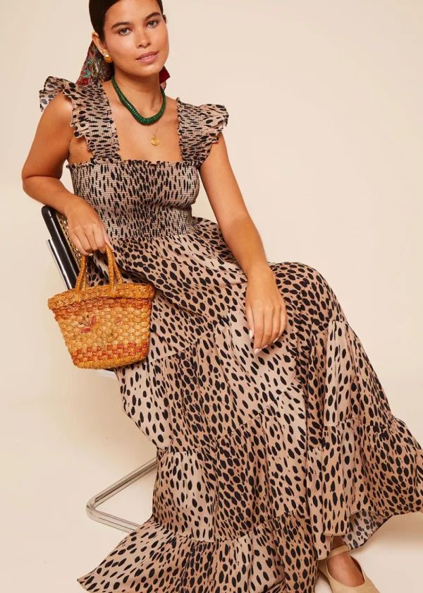 Rixo Kendall Dress - Antelope Spot Black | Dresses
