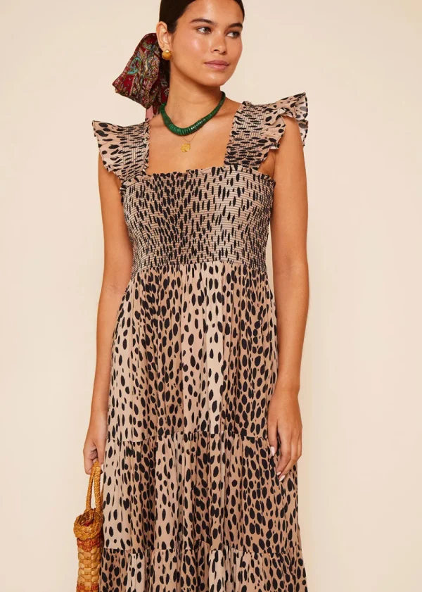 Rixo Kendall Dress - Antelope Spot Black | Dresses