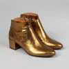 Esska Kiana Dark Gold Ankle Boot | Shoes