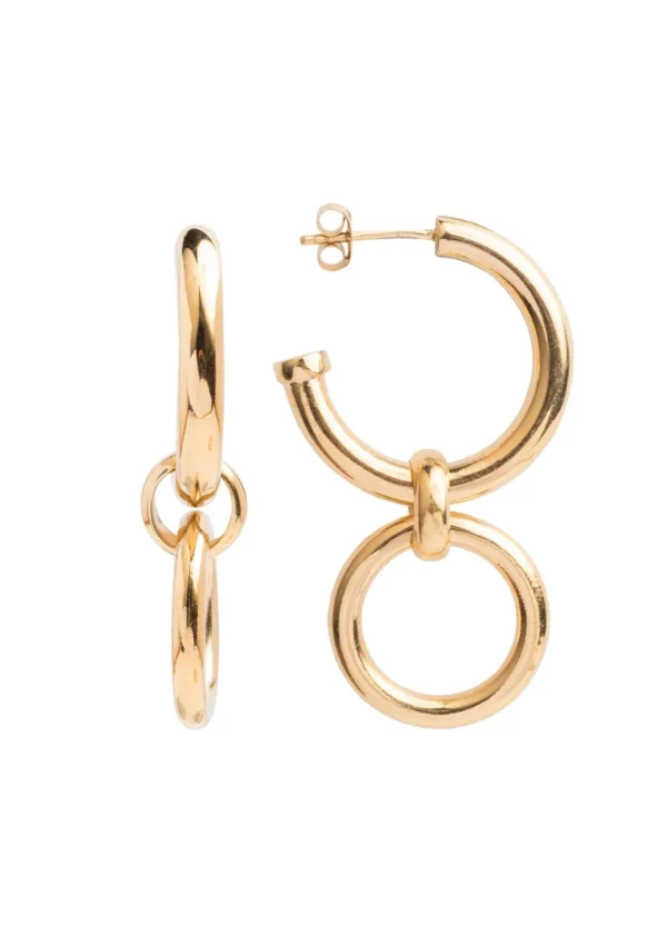Tilly Sveaas Large Gold Eternity Earrings | Earrings