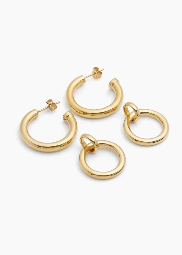 Tilly Sveaas Large Gold Eternity Earrings | Earrings