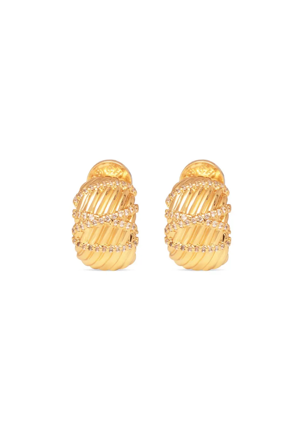 las_vegas_hoops__gold_1.webp Talis Chains Las Vegas Hoops - Gold | Earrings