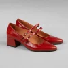 Esska Laura Brick Patent Heel Shoe | Shoes