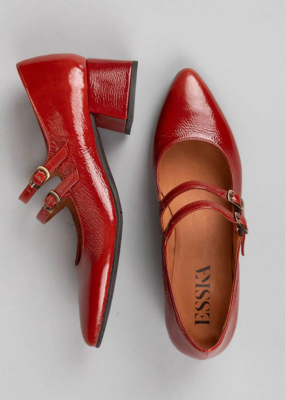 laura_brick_patent_heel_s_6.webp Esska Laura Brick Patent Heel Shoe | Shoes