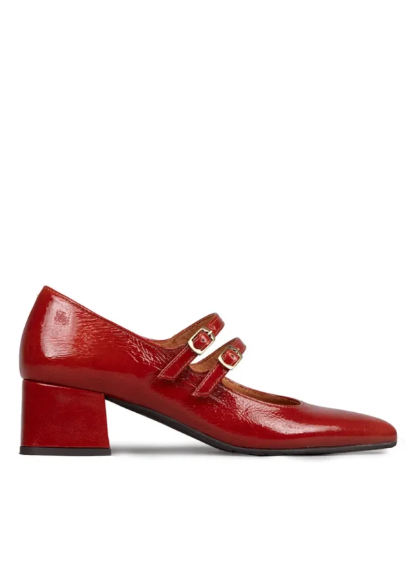 Esska Laura Brick Patent Heel Shoe | Shoes