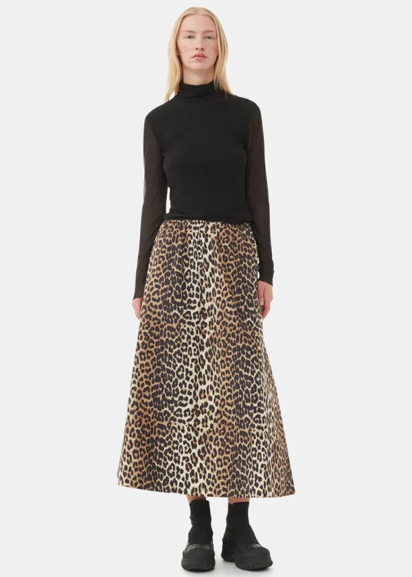 GANNI Leopard Maxi Skirt | Skirts