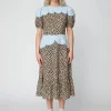 Stella Nova Leopard Midi Dress With Embroidery | Dresses