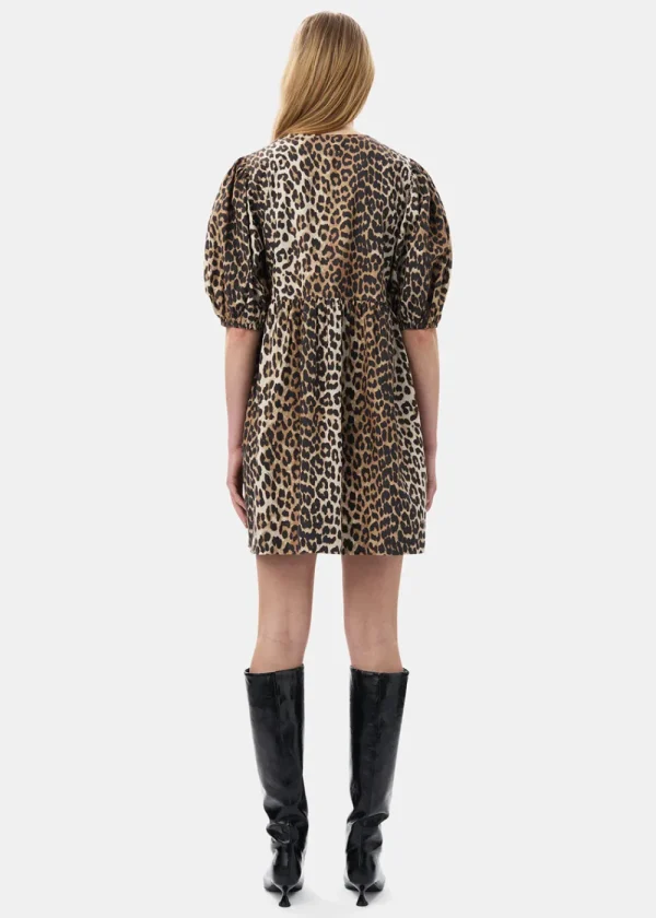 GANNI Leopard Tie String Mini Dress | Dresses