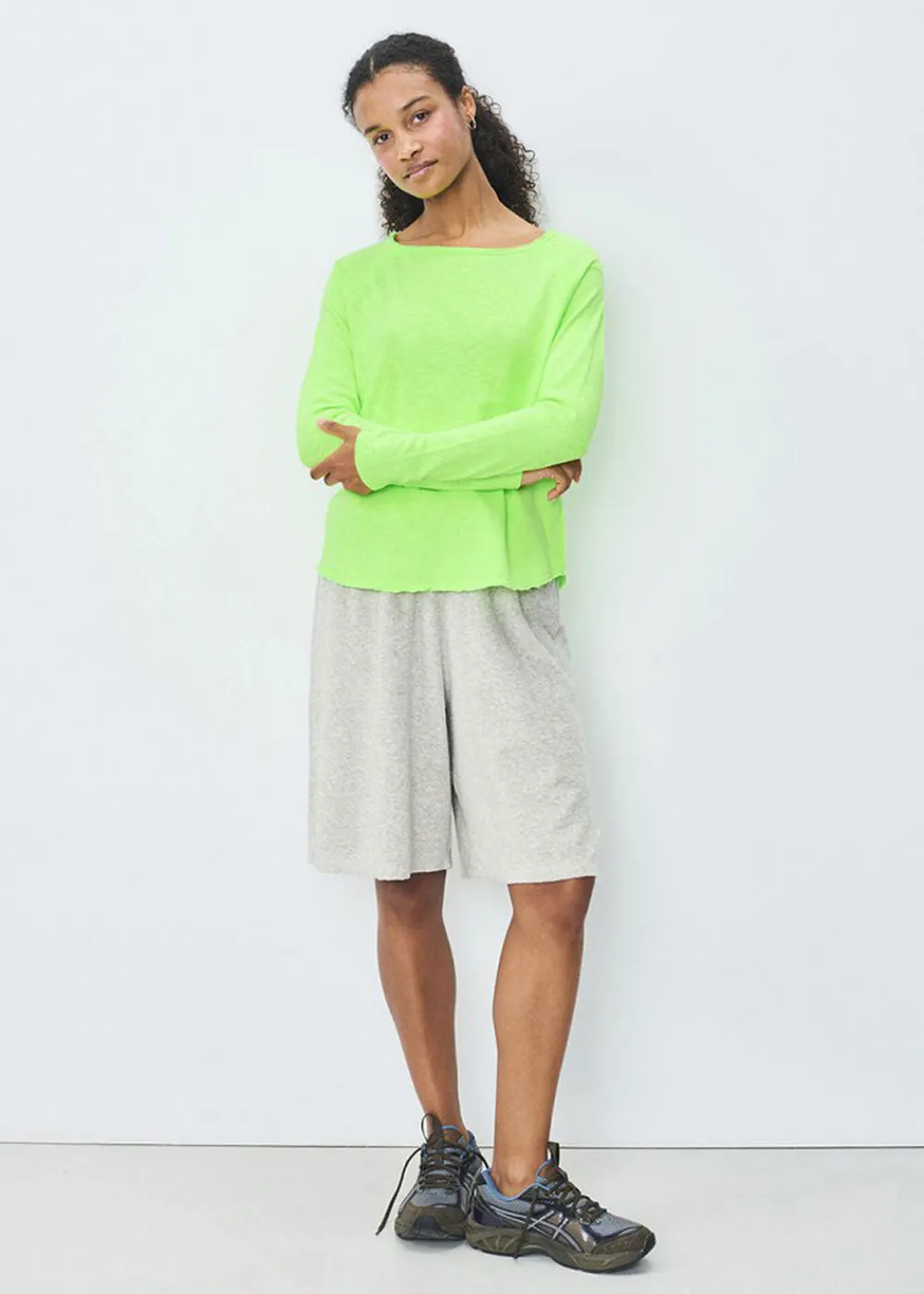 longsleeve_sonoma_boat_ne_3.webp American Vintage Long-Sleeve Sonoma Boat Neck T-Shirt - Fluo Apple | Tops