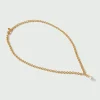 Orelia Luxe Chain & Pearl Drop Necklace | Necklaces