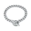 Orelia LUXE Flat Curb T-Bar Bracelet - Silver | Bracelets