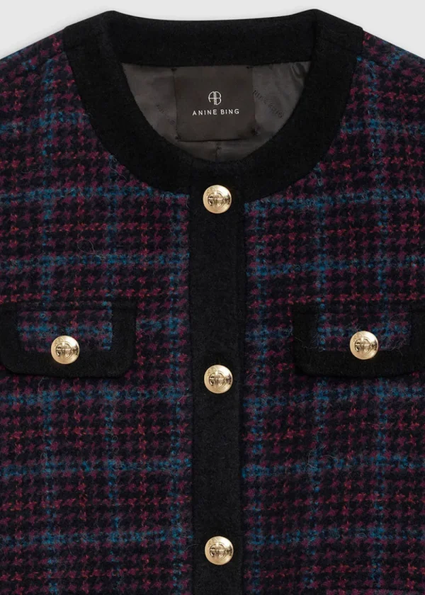Anine Bing Lydia Tweed Jacket | Blazers