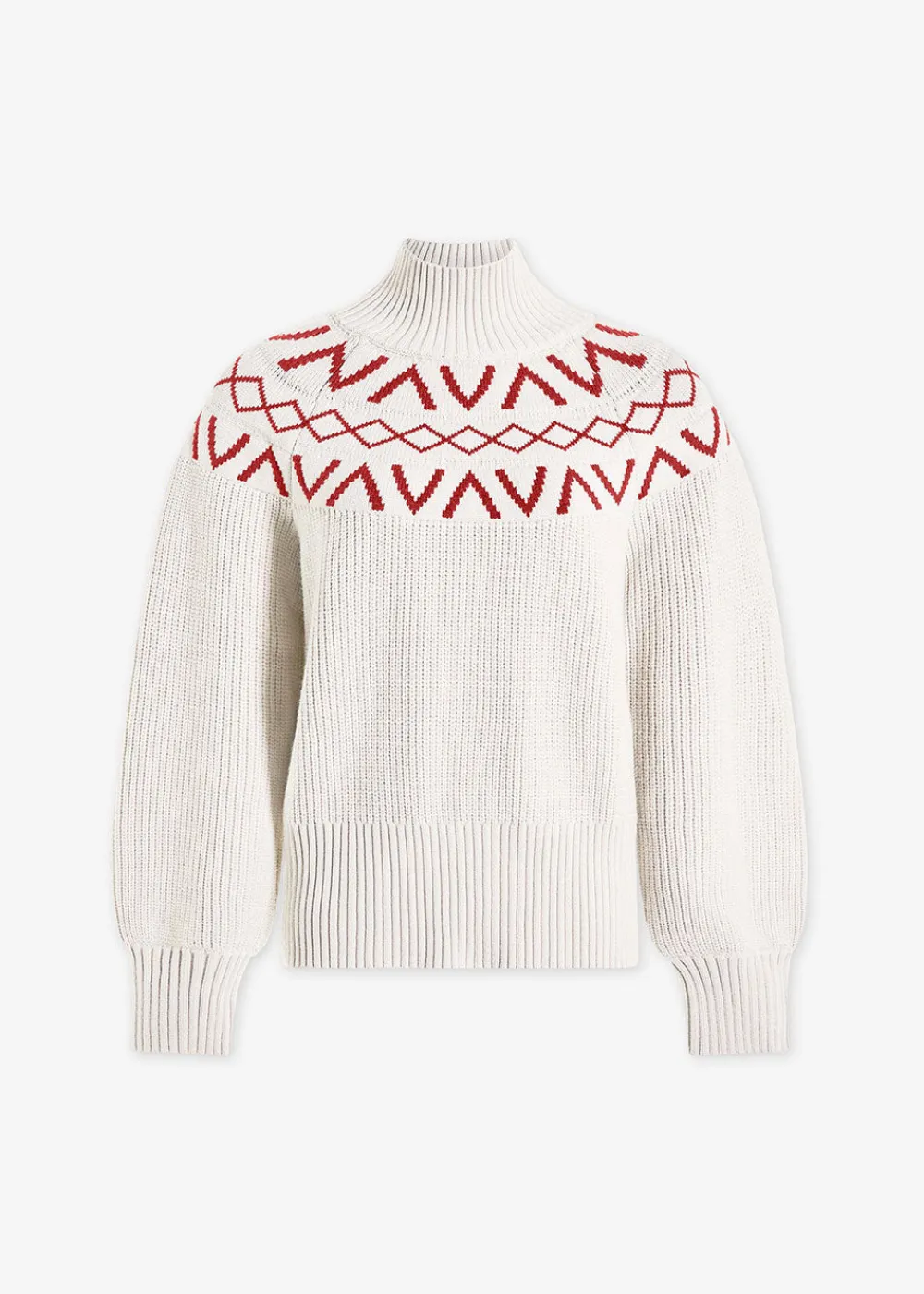 marcie_fair_isle_yoke_kni_4.webp Varley Marcie Fair Isle Yoke Knit - Silver | Knitwear