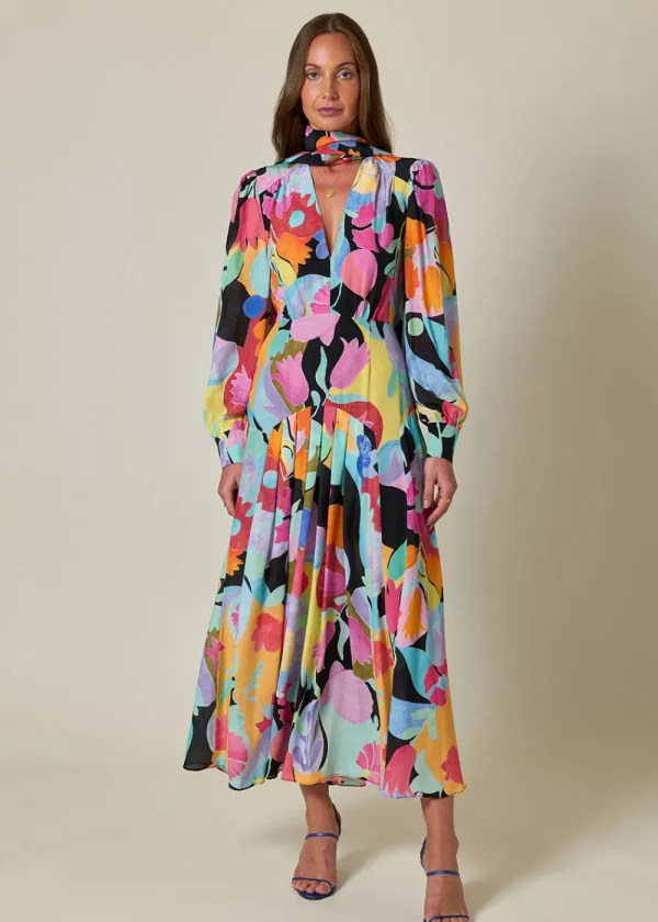 Rixo Marigold Dress - Abstract Tulip | Dresses