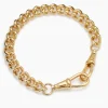 Tilly Sveaas Medium Gold Curb Clipt Bracelet | Bracelets