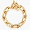 Tilly Sveaas Medium Gold Oval Linked Bracelet | Bracelets