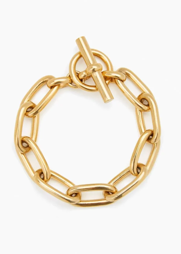 Tilly Sveaas Medium Gold Oval Linked Bracelet | Bracelets