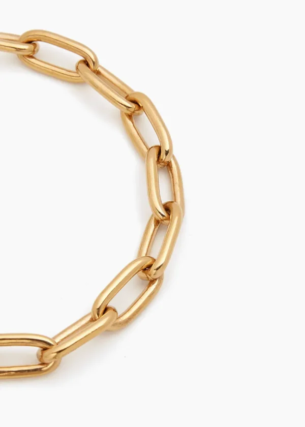 Tilly Sveaas Medium Gold Oval Linked Bracelet | Bracelets