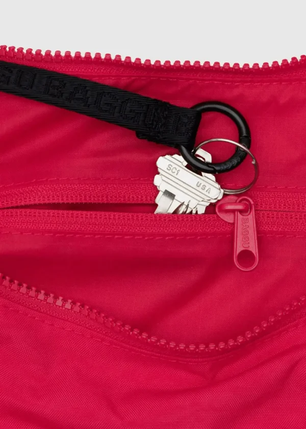 BAGGU Medium Nylon Crescent Bag - Candy Apple | Bags