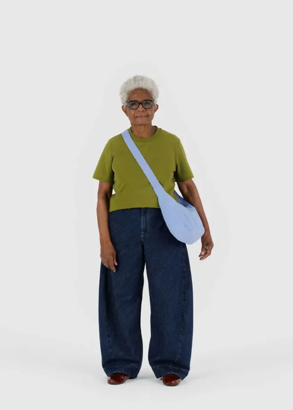 BAGGU Medium Nylon Crescent Bag - French Blue | Bags