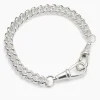 Tilly Sveaas Medium Silver Curb Clipt Bracelet | Bracelets